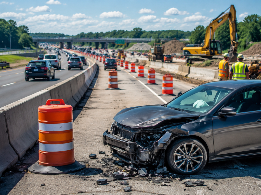 Summer Road Construction Zones in South Carolina: Who Is Liable After a Work Zone Car Accident?
